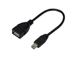 変換名人 変換名人 USBケーブル20 A(メス) to mini(オス) USBAB/M5A20