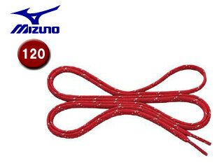 ミズノ mizuno 8ZA220-62 ラメ入りフラットシューレース 平型 【120cm】 (レッド) 1