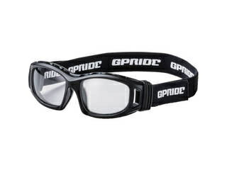 GLASSART/グラスアート 二眼型セーフティゴーグル ブラック (度なしレンズ) GP-98-BK