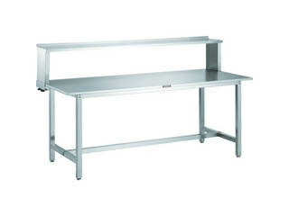 【組立・輸送等の都合で納期に3週間以上かかります】 TRUSCO/トラスコ中山 【代引不可】SW3型オールステンレス作業台 1800X900 上棚付 SW3-1890UT