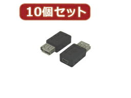 変換名人 変換名人 【10個セット】 USB A(メス)→miniUSB(メス) USBAB-M5BNX10