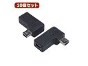 変換名人 変換名人 【10個セット】 変換プラグ USB mini5pin 右L型(フル結線) USBM5-RLFX10
