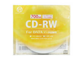 VERTEX VERTEX CD-RW(Data) ֤Ͽ 700MB 1-4® 1P 󥯥åȥץб(ۥ磻) 1CDRWD.700MB