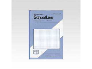 APICA/アピカ スクールライン セミB5 6mm方眼罫 12mm実線入り LS12-2 アクア(3)