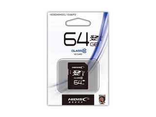 HIDISC/ハイディスク SDXCカード 64GB CLASS10 UHS-1対応 HDSDX64GCL10UIJP3