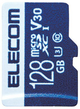 ELECOM GR f[^microSDXCJ[h UHS-I U3 V30 128GB MF-MS128GU13V3R