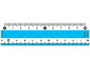 マンモス Mカラー直線定規10cm ブルー MCPK-10-BU