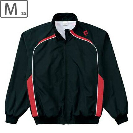 CONVERSE コンバース 【メンズ】ウォームアップジャケット 裾フライス仕様【ブラック×レッド】【Mサイ..