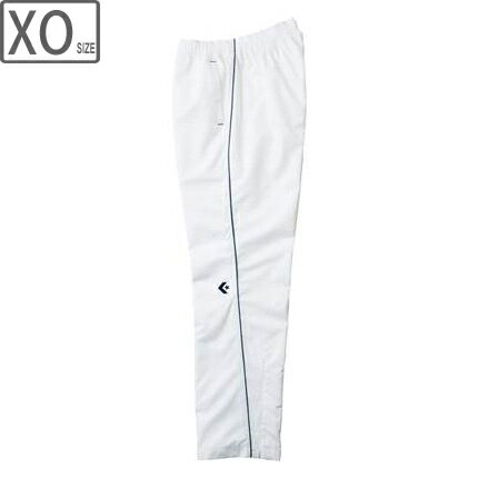 CONVERSE コンバース 【メンズ】ウォームアップパンツ 裾ファスナー【ホワイト×ネイビー】 【XOサイズ】CB162508P-1129 撥水 透湿 裾ファスナー