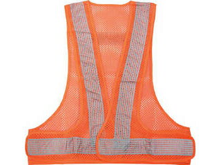 TRUSCO/トラスコ中山 メッシュ安全ベスト オレンジ＊シルバー TMV-OS