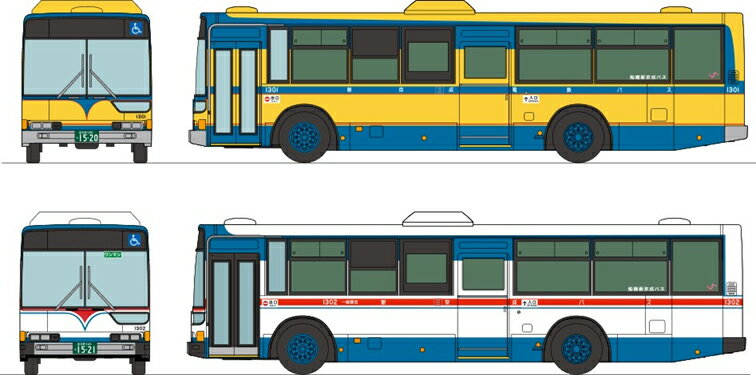 TOMYTEC トミーテック 船橋新京成バス レトロカラー2