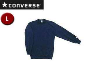コンバース CONVERSE CB141201-2900 クルーネックスウェットシャツ 【L】 （ネイビー）
