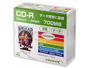 HIDISC/ハイディスク 10Pスリムケース CD-R/700MB/一回記録用 10枚 HDCR80GP10SC