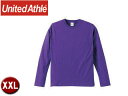 United Athle/ユナイテッドアスレ 501001CX 5.6オンス ロングスリーブTシャツ アダルトサイズ 【XXL】 (バイオレットパープル)