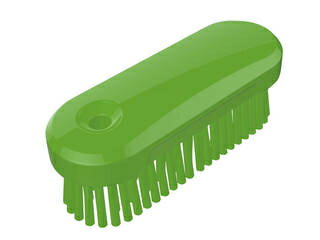 脱毛防止ハンドクリーンブラシ　ミディアム 121232　グリーン