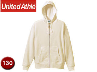 United Athle/ユナイテッドアスレ 521302 10.0オンス スウェットフルジップパーカ（パイル） 【130】 (ナチュラル)