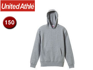 United Athle/ユナイテッドアスレ 10.0オンス スウェットプルオーバーパーカ（パイル）ジュニア用 【150】 （ミックスグレー）