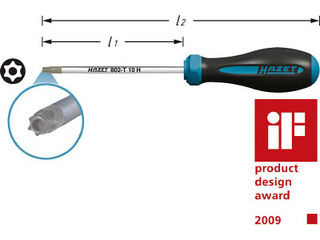 HAZET/ハゼット HEXAnamic樹脂ソフトグリップドライバー(いじり止付トルクス) 802-T9H