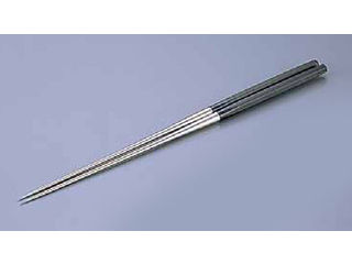 KANAGUCHI/金口製作所 本焼ステンレス黒合板 六角柄盛箸 ／2116 165mm