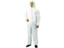 TRUSCO/トラスコ中山 まとめ買い 不織布使い捨て保護服フード付ジャンバー Mサイズ (60着) TPC-F-M-60