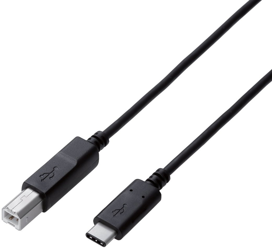 ELECOM エレコム USB2.0ケーブル/C-Bタイプ/認証品/3A出力/0.5m/ブラック U2C-CB05NBK