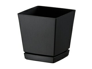 YAMATO 大和プラスチック クエンチローポット 皿付5号 0.8L ブラック