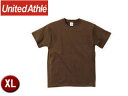 【在庫限り】 United Athle/ユナイテッドアスレ 500101C 5.6オンスTシャツ アダルトサイズ 【XL】 (ダークブラウン)