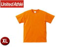 United Athle/ユナイテッドアスレ 500101C 5.6オンスTシャツ アダルトサイズ 【XL】 (オレンジ)