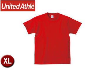 United Athle/ユナイテッドアスレ 500101C 5.6オンスTシャツ アダルトサイズ 【XL】 (レッド)