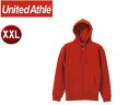 United Athle/ユナイテッドアスレ 10.0オンス T/Cスウェット フルジップパーカ（裏起毛）アダルト 【XXL】 （レッド）