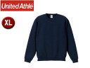 United Athle/ユナイテッドアスレ 10.0オンス T/Cスウェット クルーネックスウェット（裏起毛）アダルト 【XL】 （ネイビー）