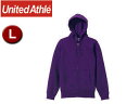 United Athle/ユナイテッドアスレ 10.0オンス T/Cスウェット フルジップパーカ(裏起毛)アダルト 【L】 (パープル)(4)