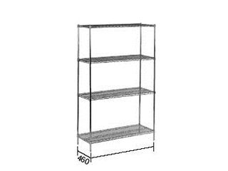 【代引不可】TKGワイヤーシェルフセット／S1872C×P74C×4段