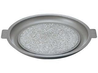 長水　遠赤　石焼プレート　ノンスティック加工　アルミ枠付　34cm
