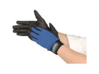 OTAFUKU GLOVE/おたふく手袋 ピーユーウェーブ ブルー LLサイズ K-18-BL-LL