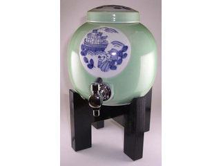 TOYO/東洋セラミックス 焼酎サーバー　黒塗り台セット　長崎物語