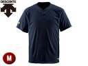 デサント DESCENTE DB201-BLK ベースボールシャツ(2ボタン) 【M】 (ブラック)(4)