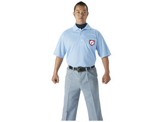 SSK エスエスケイ 【メンズ】審判用半袖ポロシャツ【S】【パウダーブルー】 UPW027