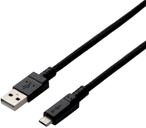 ELECOM エレコム microUSBケーブル/2A出力/高耐久/2m/ブラック MPA-AMBS2U20BK ELECOM エレコム microUSBケーブル/2A出力/高耐久/2m/ブラック MPA-AMBS2U20BK