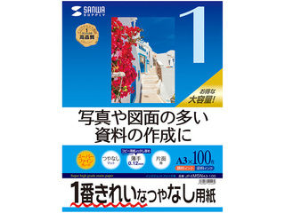 サンワサプライ インクジェット用スーパーファイン用紙（A3サイズ・100枚入り） JP-EM5NA3100