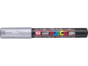 uni/三菱鉛筆 POSCA ポスカ 極細 銀 PC1M.26 水性サインペン