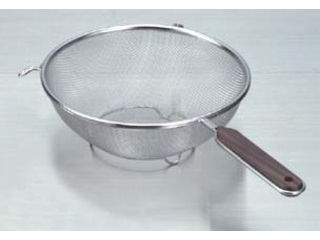 リトルウッド ダイアナ　18-8　木柄足付　ストレーナー　シングルアミ　19cm　L-0032