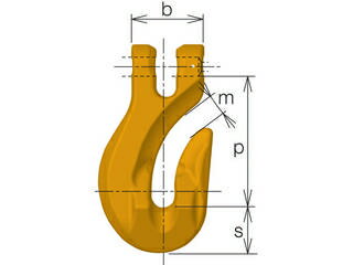 KITO キトー チェンスリング(ピンタイプ)加工部材 グラブフックVGG 基本使用荷重3.2t VGG10