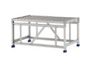 ALINCO アルインコ 【代引不可】作業台(天板縞板タイプ)1段 天板寸法1000×600mm高0.5m CSBC151WS