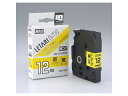 MAX/マックス 【Bepop mini/ビーポップミニ】ケーブルマーキング用レタリテープ 12mm幅巻きつけ 黄 黒文字 LM-L512BYS