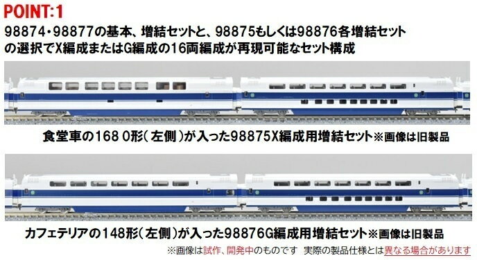 TOMIX トミックス JR 100系東海道・山陽新幹線(X編成)増結セット 98875 発売前予約 キャンセル不可_1