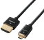 ELECOM 쥳 HDMI֥/ͥåб/ѡ/micro/1.0m/֥å DH-HD14SSU10BK