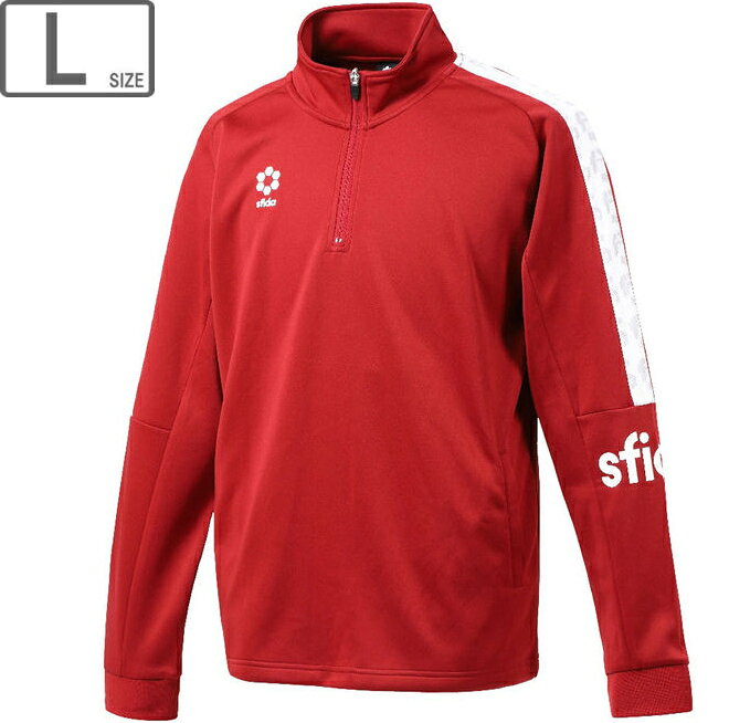 sfida スフィーダ 【ユニセックス】BPウォームアップハーフジップトップ【Lサイズ】【BGDY】SA21813