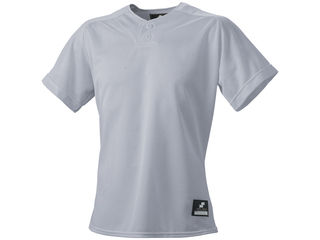 SSK エスエスケイ BW1660-95 2ボタンプレゲームシャツ（無地） 【XO2】 （シルバーグレー）