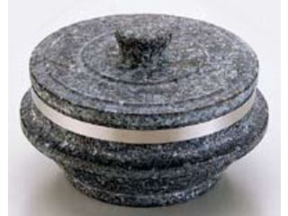 長水石焼釜補強付フタ付き／YS−0215A　15cm